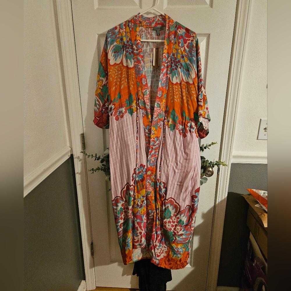Anthropology Conditions Apply one size retro floral Tiered long Kiommo